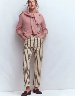 Jean droit à taille haute