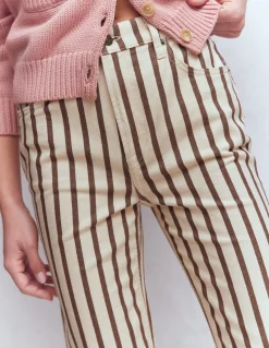 Jean droit à taille haute