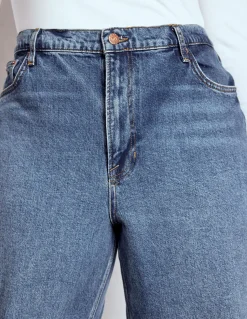 Jean droit taille haute