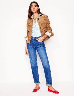 Jean droit taille haute