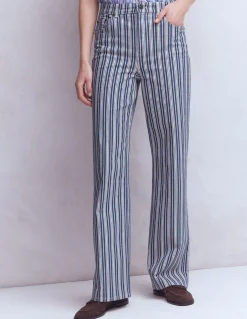 Jean droit taille haute