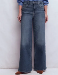 Jean large taille haute