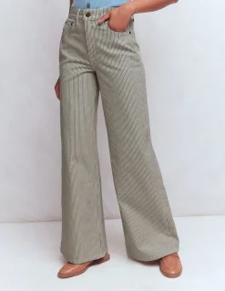 Jean large taille haute