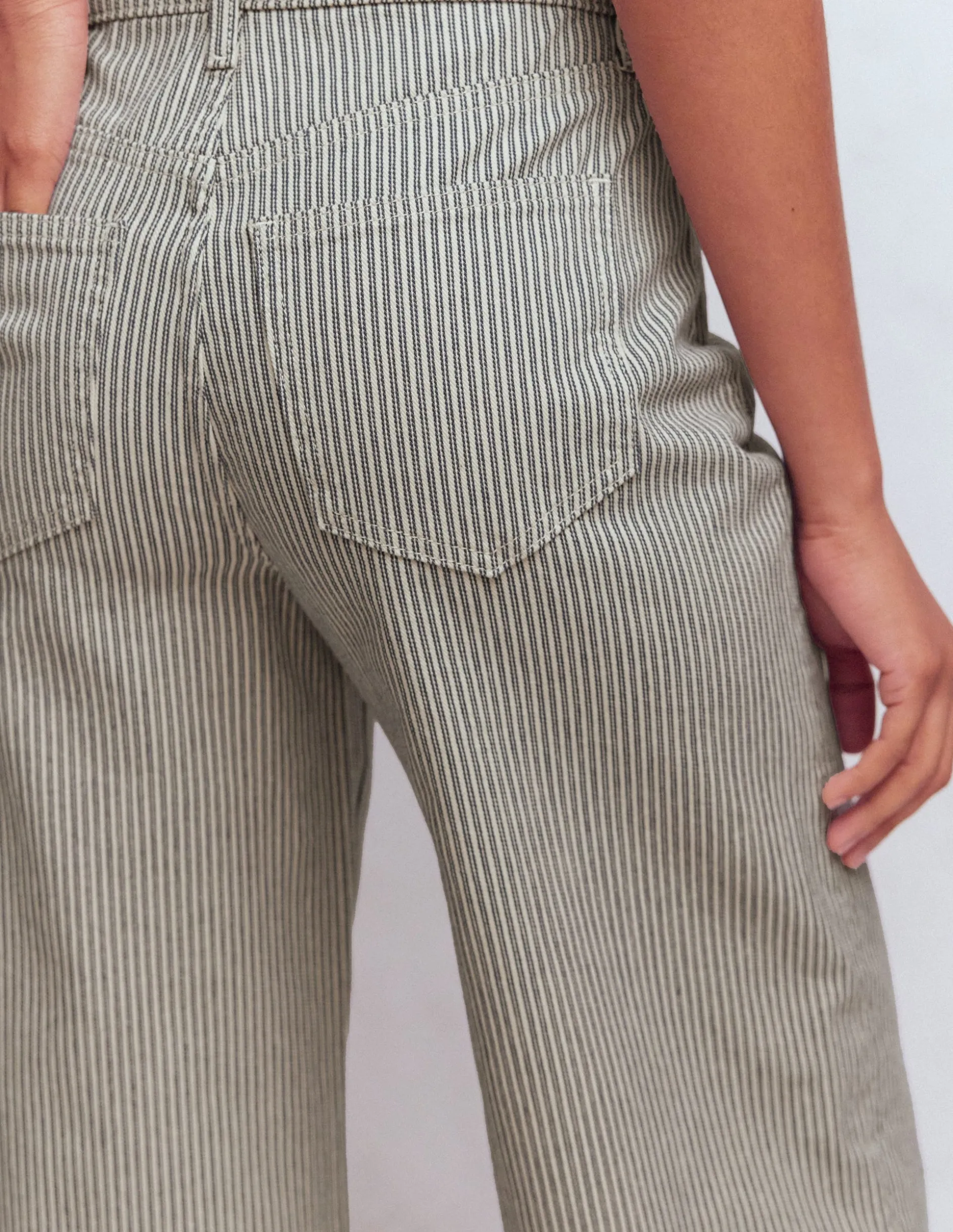 Jean large taille haute