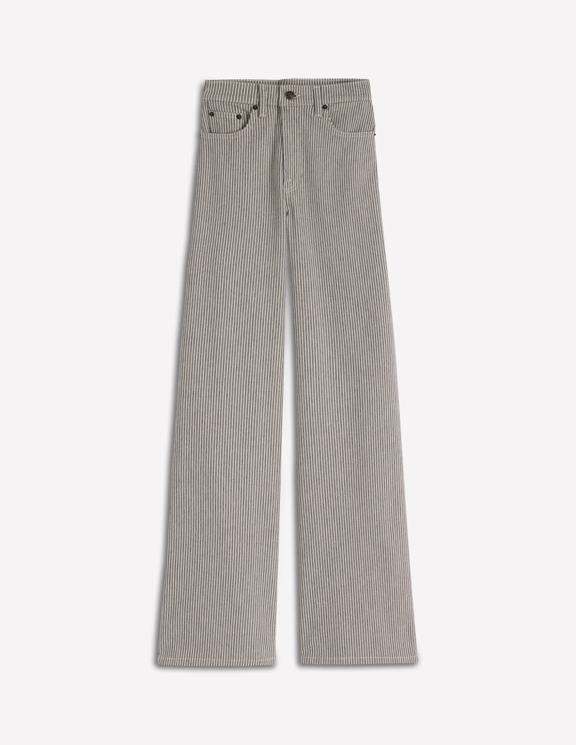 Jean large taille haute