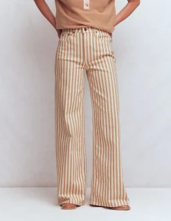 Jean large taille haute