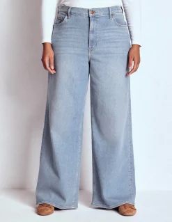 Jean large taille haute