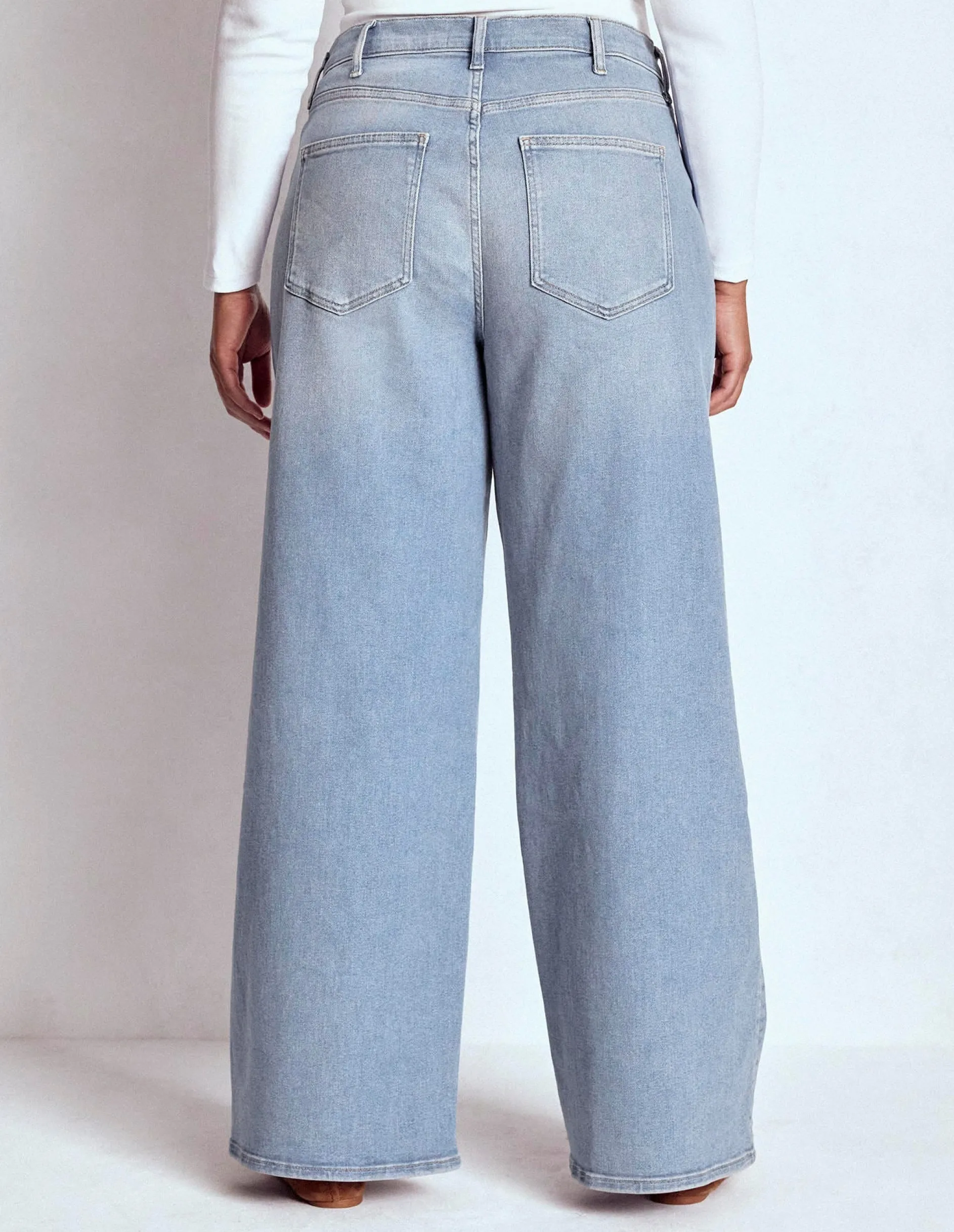 Jean large taille haute