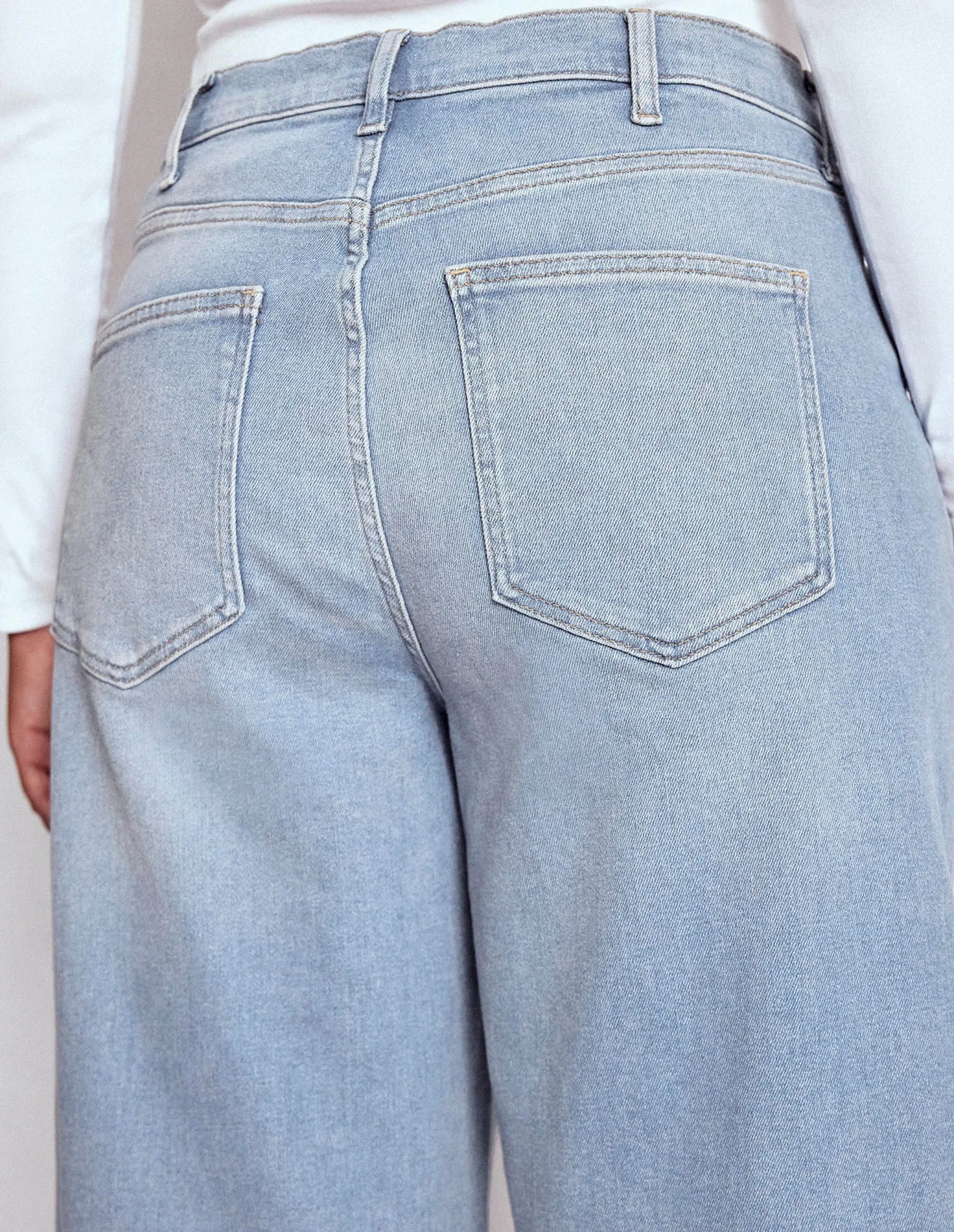 Jean large taille haute