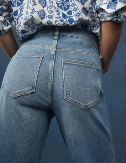 Jean large taille haute