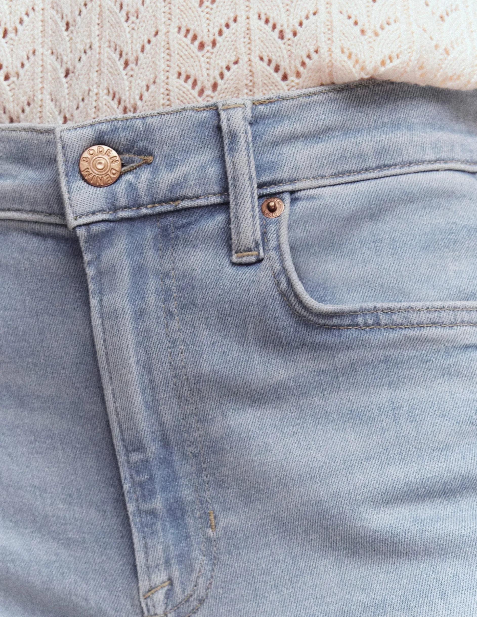 Jean large taille haute