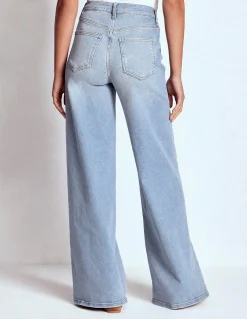 Jean large taille haute