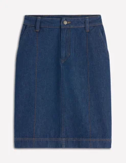 Jupe droite en jean