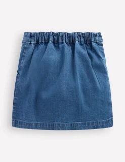 Jupe trapèze boutonnée