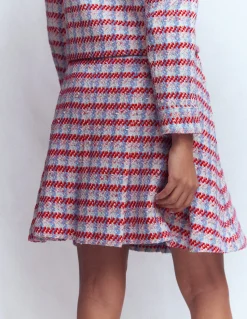 Jupe virevoltante texturée