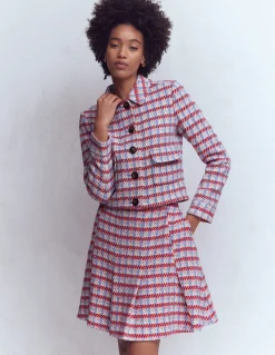 Jupe virevoltante texturée