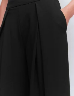 Jupe-culotte à pli en point de Rome