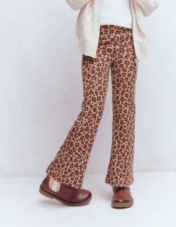 Legging côtelé évasé