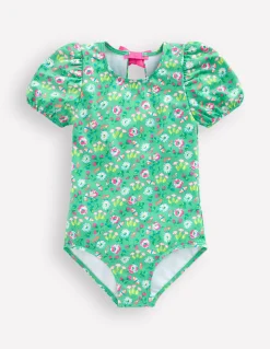 Maillot de bain à manches bouffantes