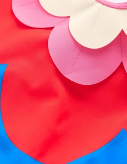 Maillot de bain asymétrique à appliqué