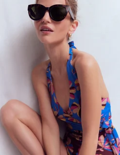 Maillot de bain effet croisé