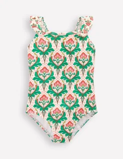 Maillot de bain Hallie à bretelles volantées