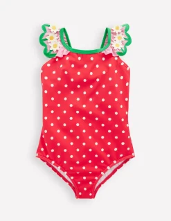Maillot de bain Hallie à bretelles volantées