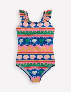 Maillot de bain Hallie à bretelles volantées