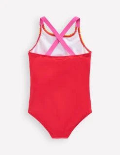 Maillot de bain imprimé croisé dans le dos