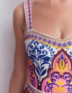 Maillot de bain épuré à encolure en cœur