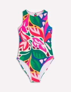 Maillot de bain sportif avec passepoil