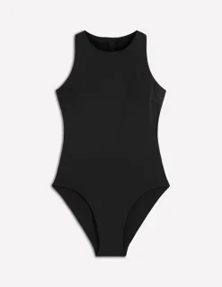 Maillot de bain sportif avec passepoil