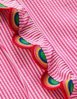 Maillot de bain volanté à manches longues