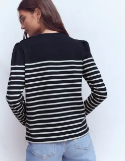 Marinière à épaules boutonnées