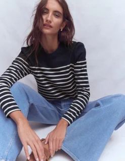 Marinière à épaules boutonnées