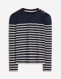 Marinière à épaules boutonnées