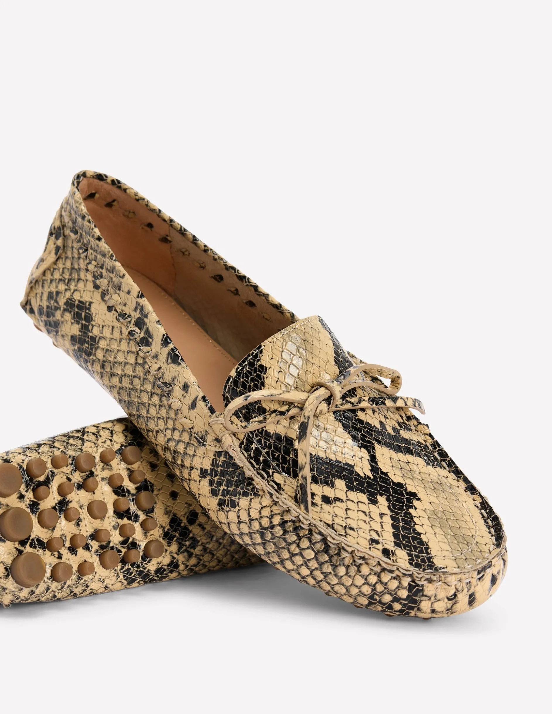 Mocassins souples Heidi à surpiqûres