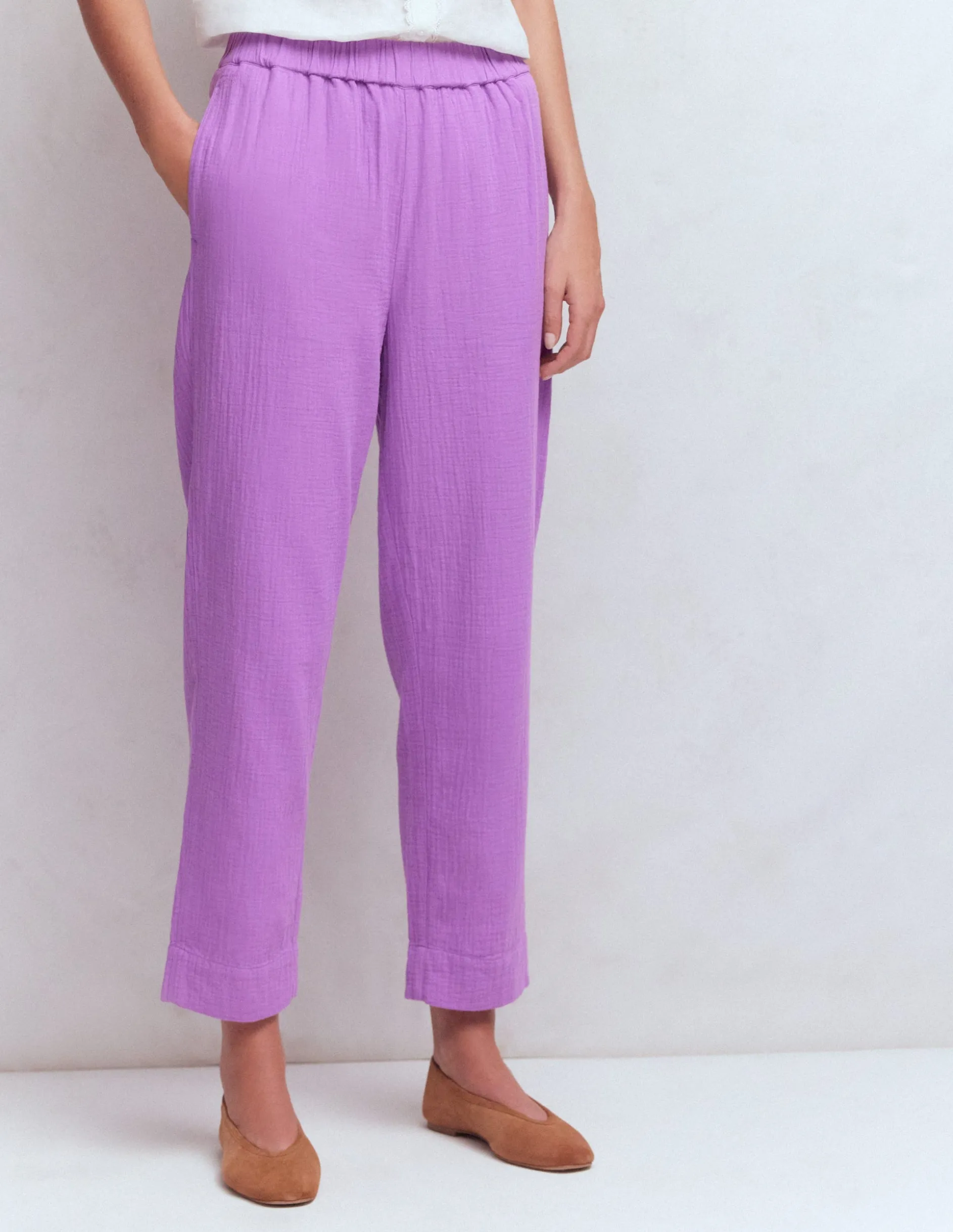 Pantacourt double-étoffe