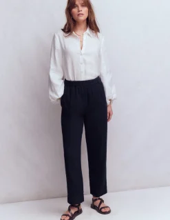 Pantacourt double-étoffe