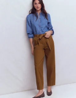 Pantalon ample à ceinture