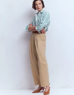 Pantalon ample plissé