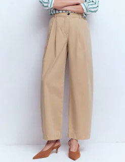 Pantalon ample plissé