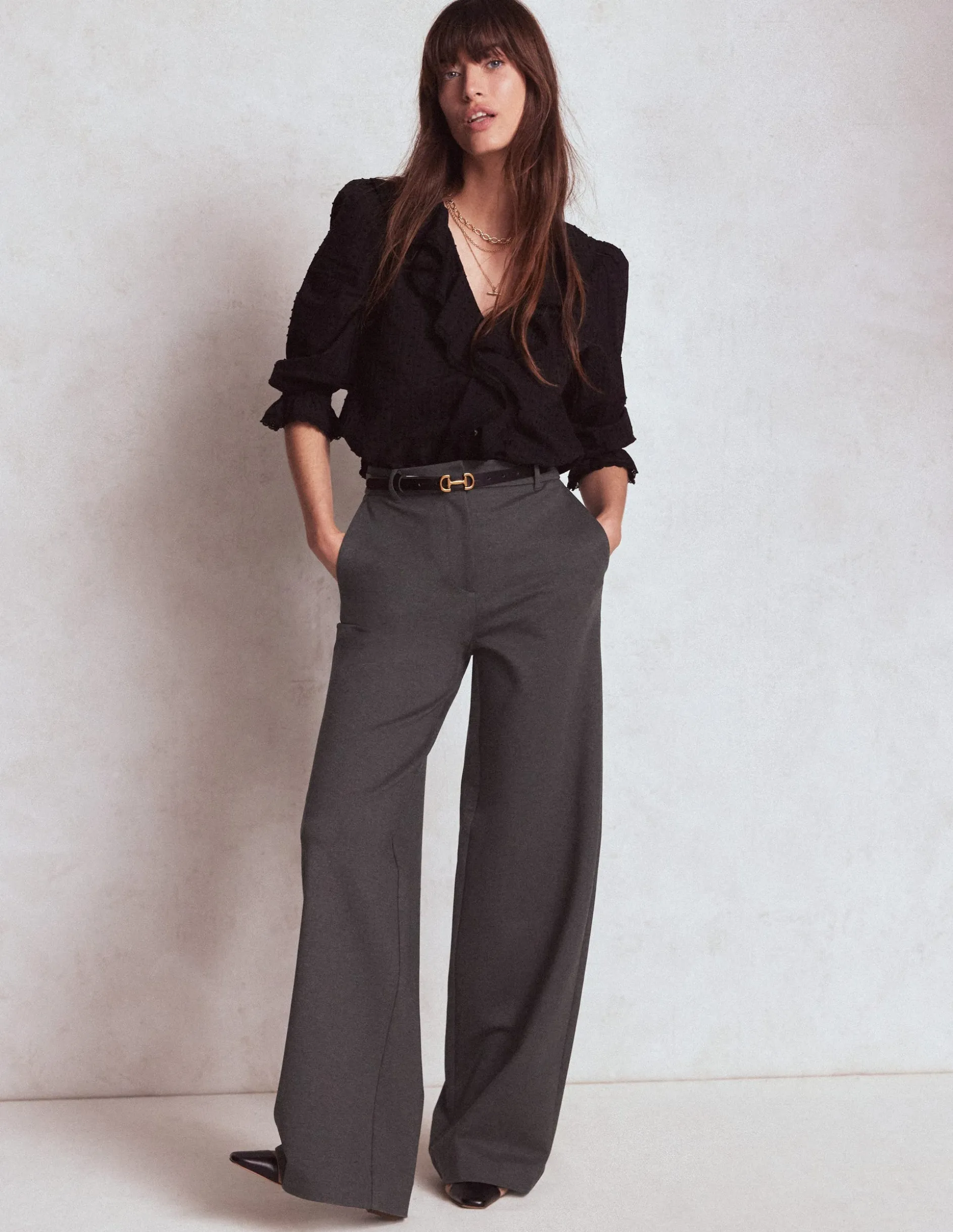 Pantalon Belgravia en point de Rome