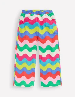 Pantalon droit en éponge