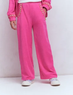 Pantalon droit en éponge