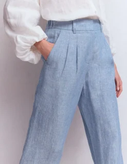 Pantalon Kensington en lin