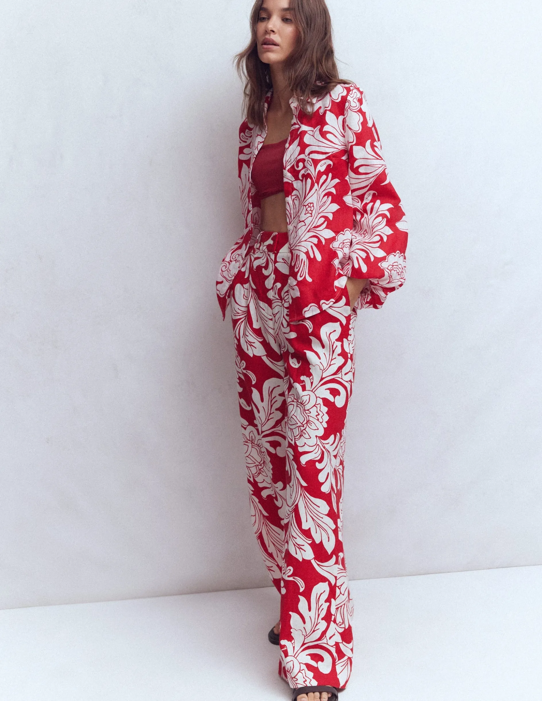 Pantalon Kensington en lin