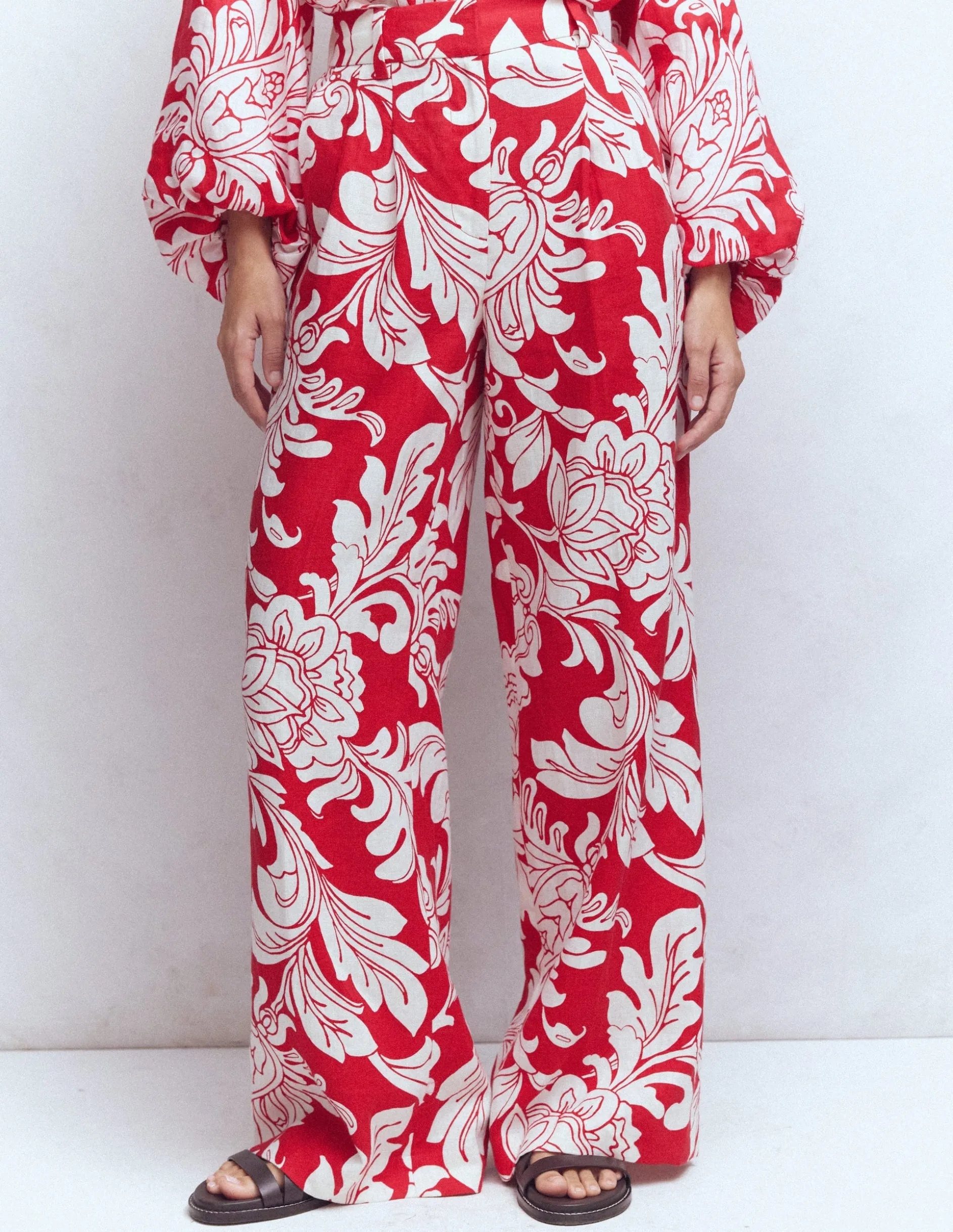 Pantalon Kensington en lin