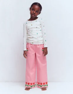 Pantalon large à enfiler