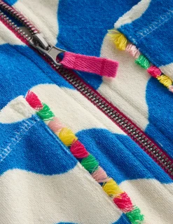 Poncho en éponge Romie à fermeture zippée